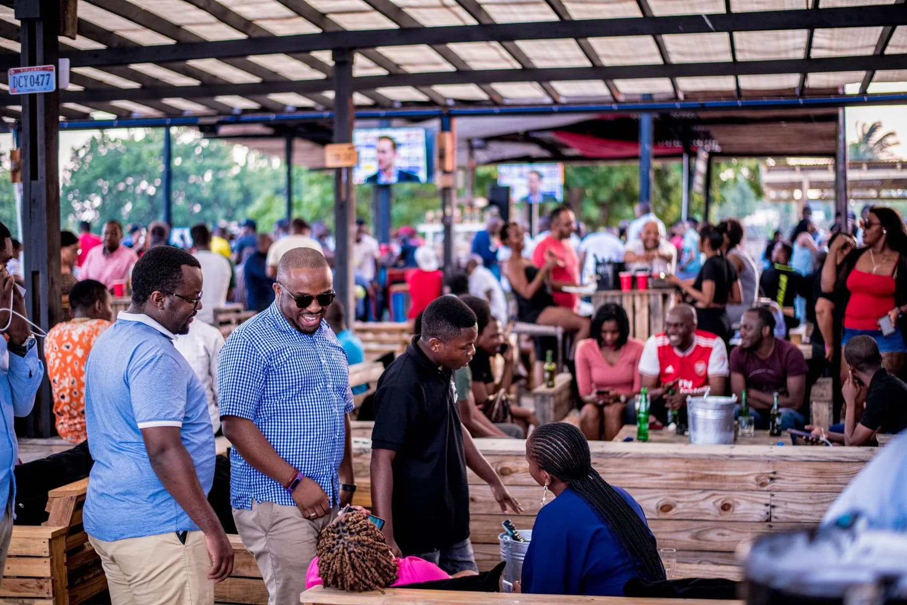 A public gathering in Dar es Salaam; documentary stock photography